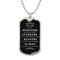 Personlig halskæde til søn med dog tag og mulighed for gravering