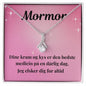 Betagende halskæde og kærligt kort - Unik gave til mormor