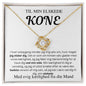 Gave til kone, hustru, soulmate fra mand. Smuk personlig halskæde