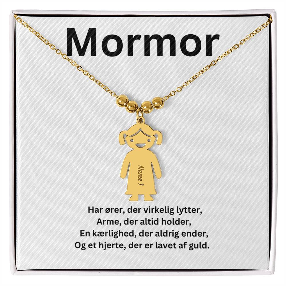 En kærlighedserklæring til mormor- Hver charm bærer et unikt navn, der symboliserer vores uendelige kærlighed til dig.