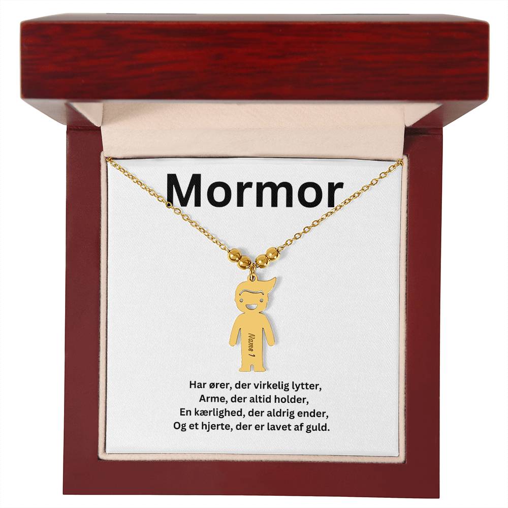 En kærlighedserklæring til mormor- Hver charm bærer et unikt navn, der symboliserer vores uendelige kærlighed til dig.