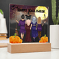 Halloween akrylplade med hekse