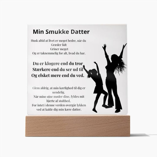 Giv din datter en personlig og smuk gave til fødselsdag, eksamen, studentergilde eller bryllupsdag!