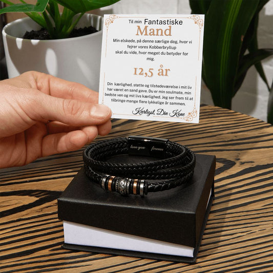 Kobberbryllup, Gave til mand, Læderarmbånd